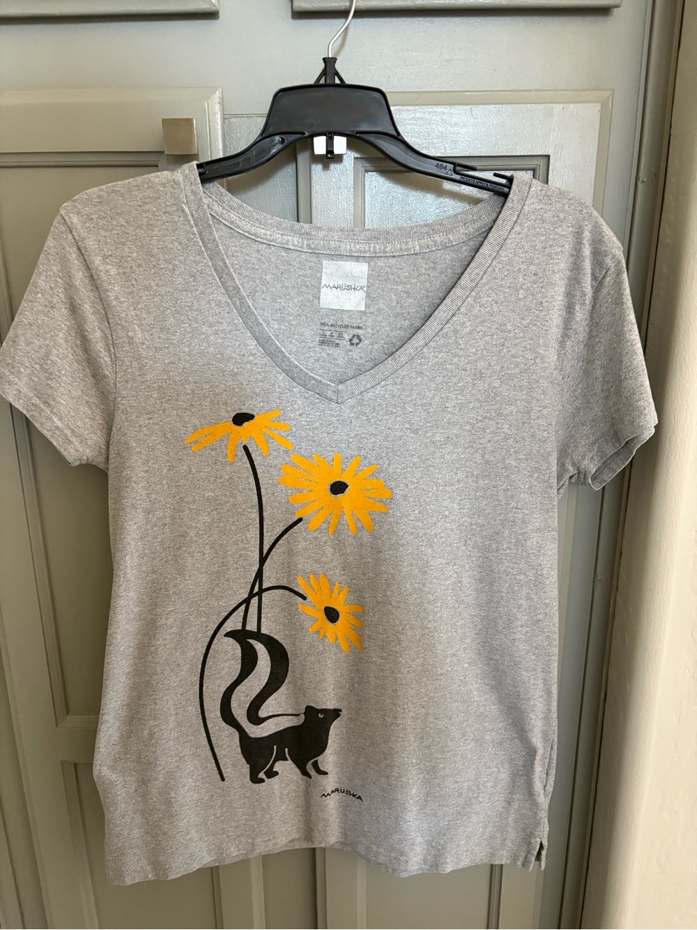 Marushka Women’s V Neck Skunk Tee